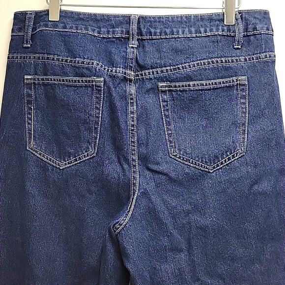 Curvy Girl by Ashley Stewart Distressed Jeans High Rise Straight Leg Size 14 - Picture 5 of 8